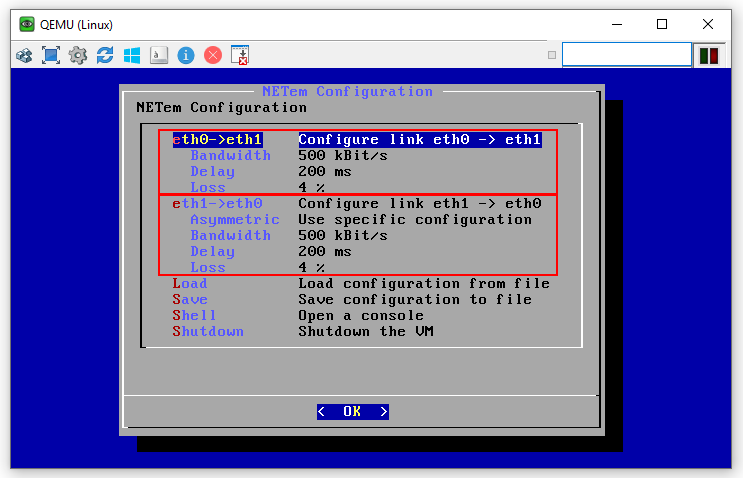 Configuration summary