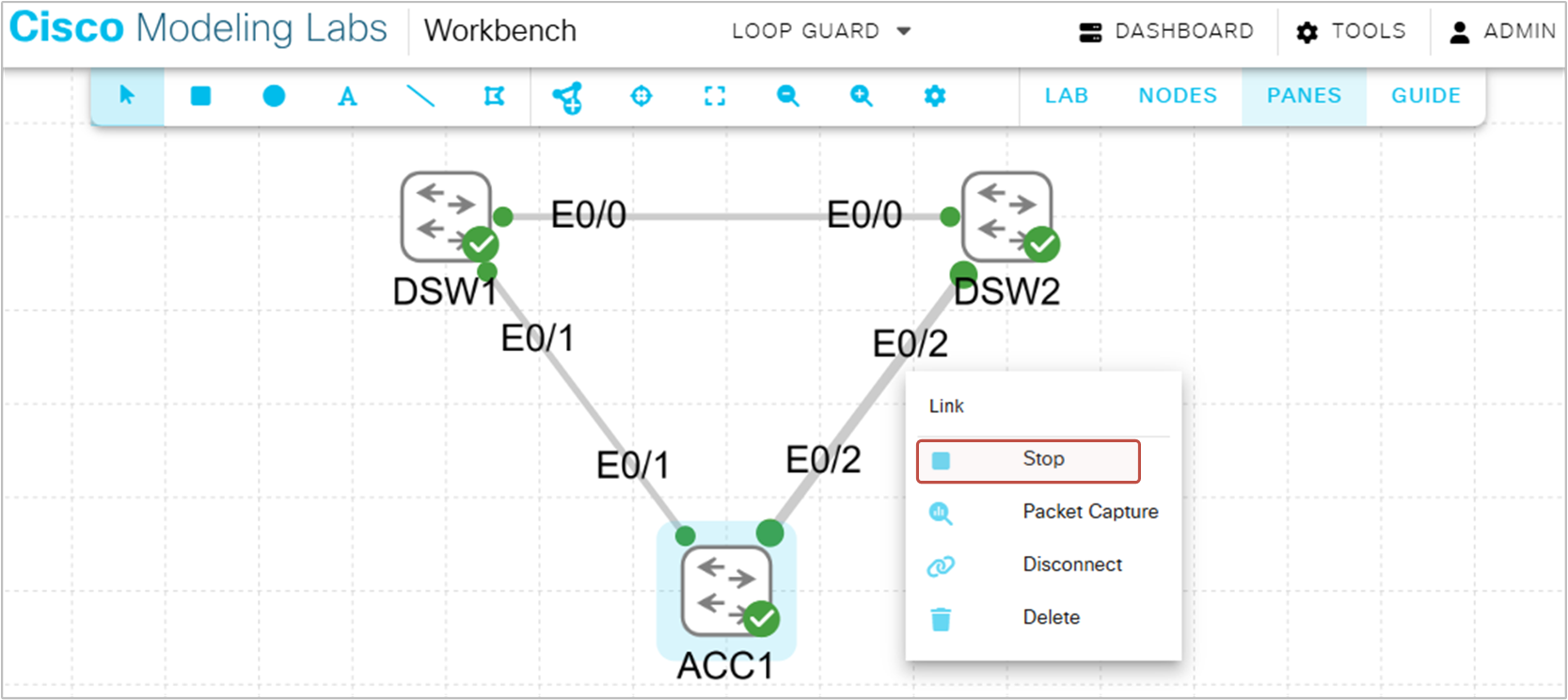How to test Loop Guard in CML