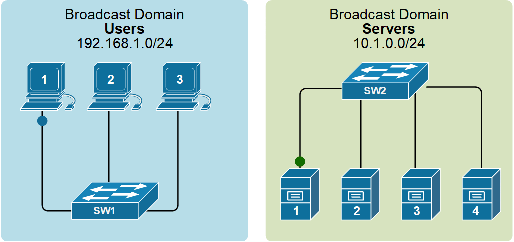 Figure 1. LAN switch forwards BUM traffic.