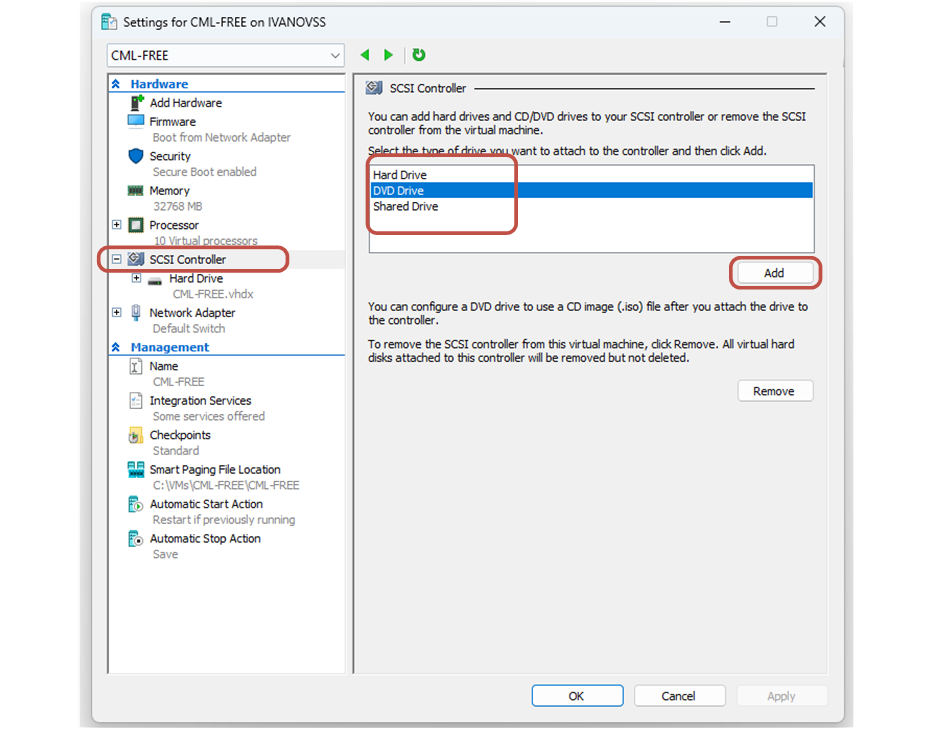 Add the first DVD Drive