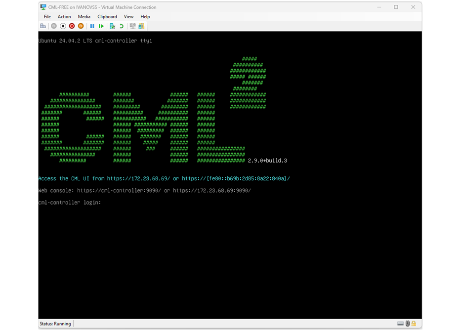 CML installed successfully