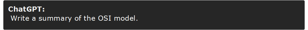 Simple ChatGPT prompt