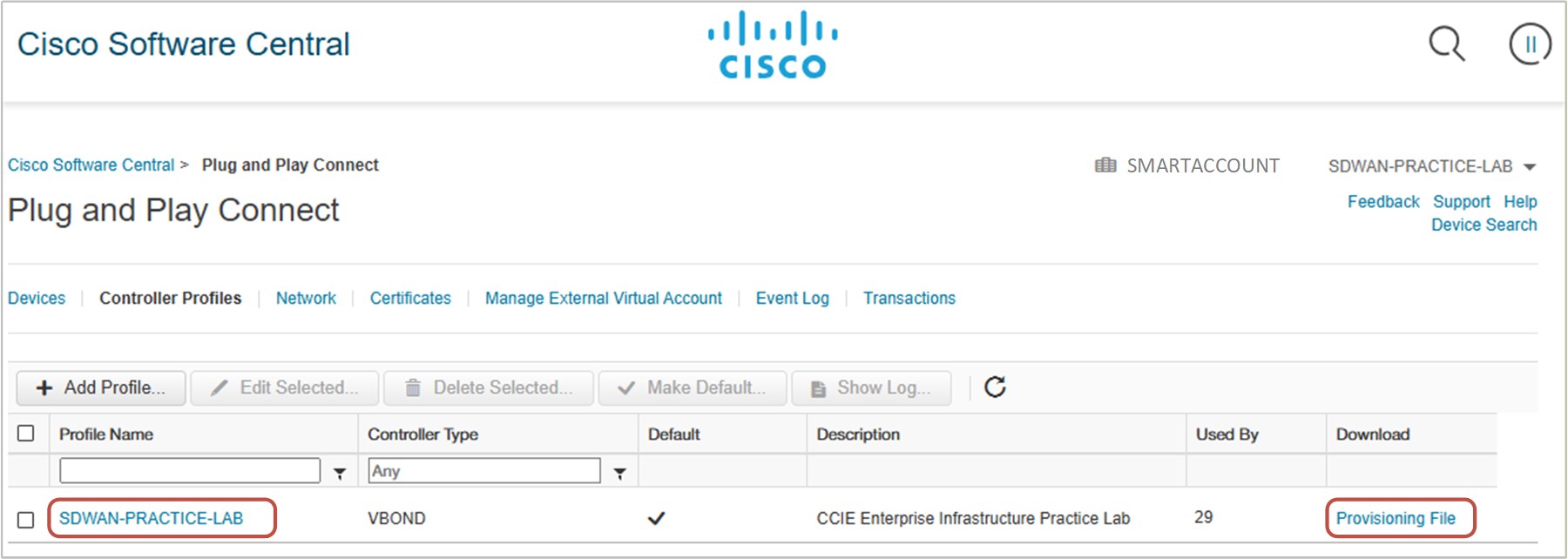 Download WAN Edge list