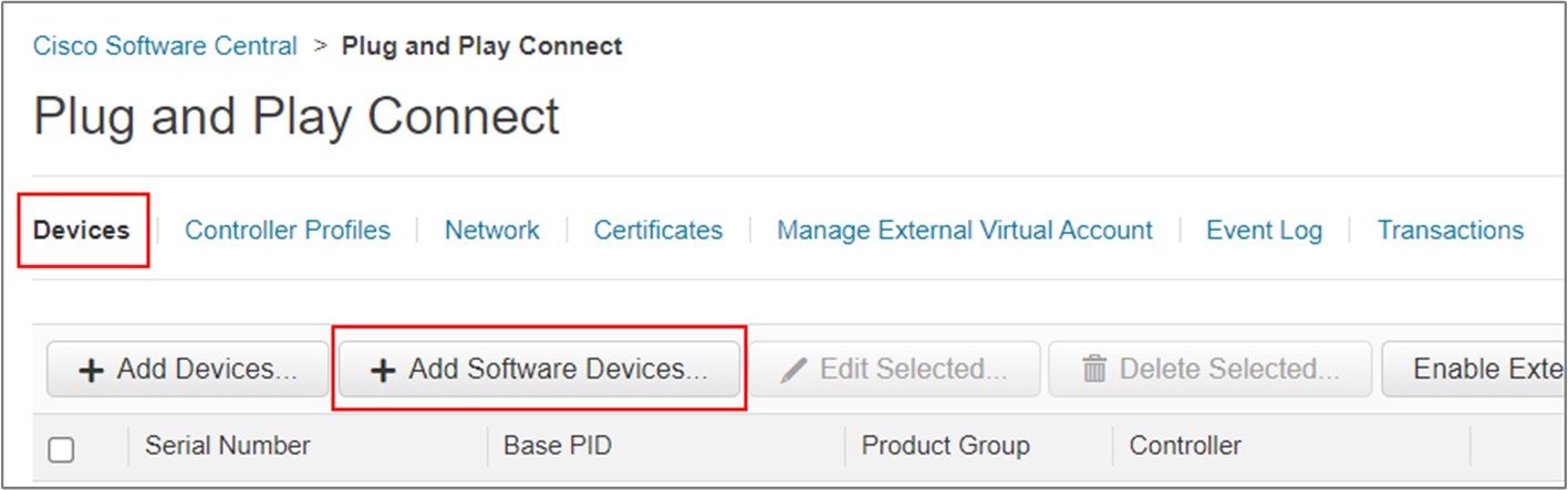 Add Software Devices